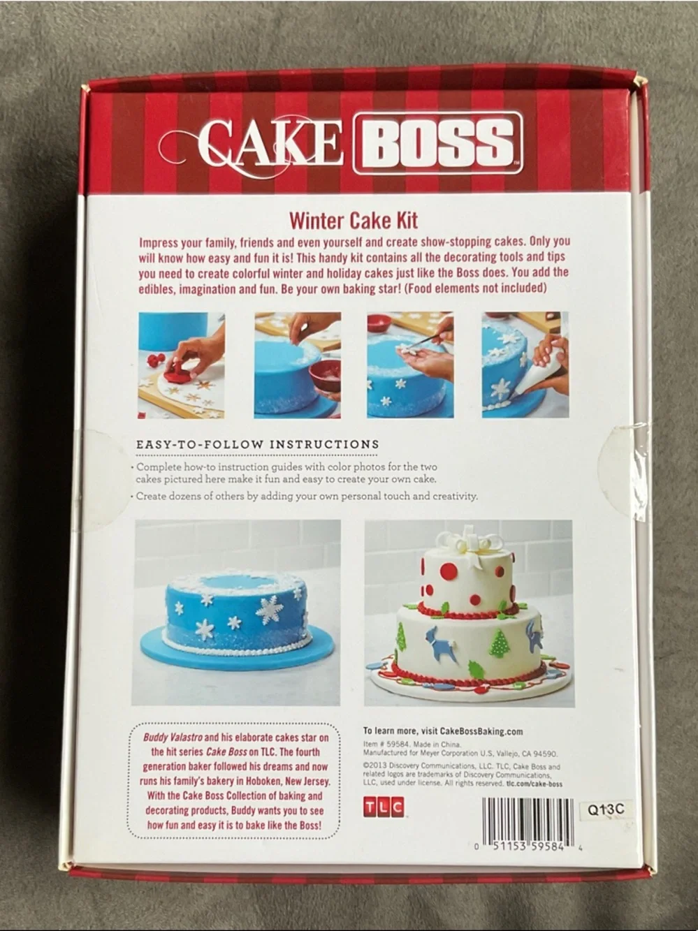 Cake Boss Winter Cake Kit - Blue 25-Piece Decorating Set